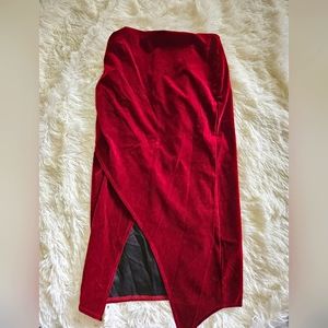 Red Velvet Skirt Size 6
